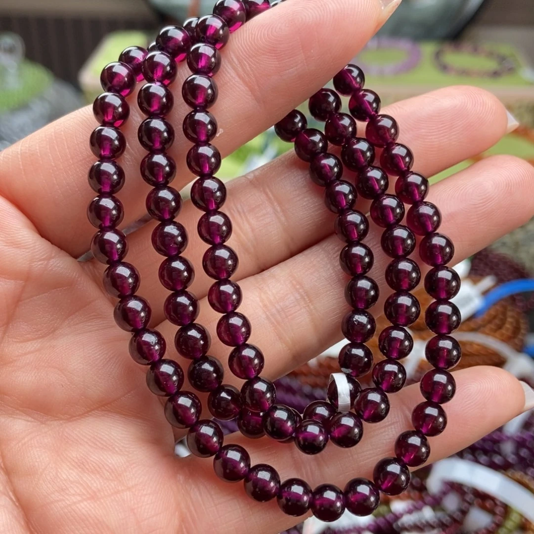 未镶嵌手串石榴石手串5.8