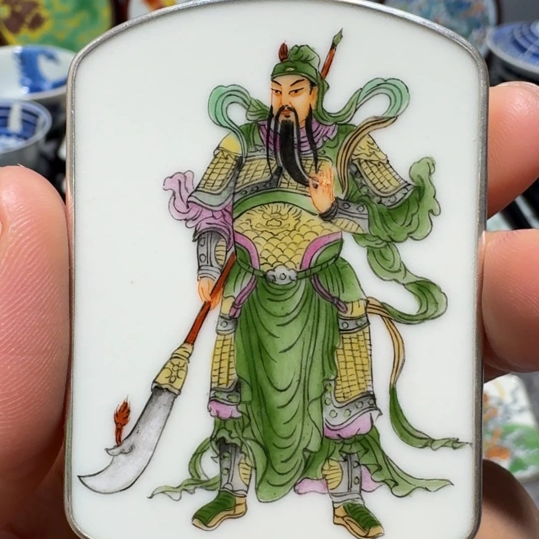 瓷片辉**月精品挂件一个