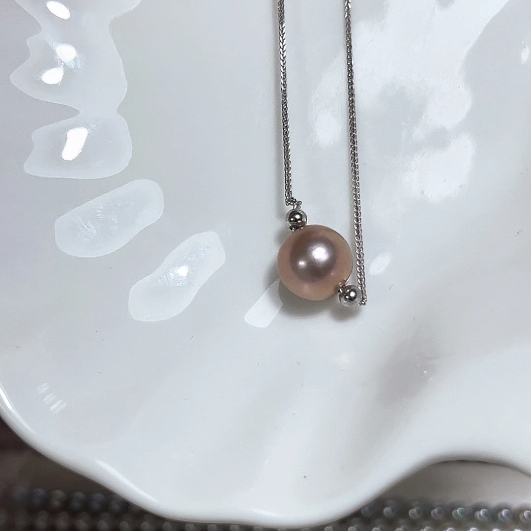 淡水珍珠颈饰银S925镶嵌