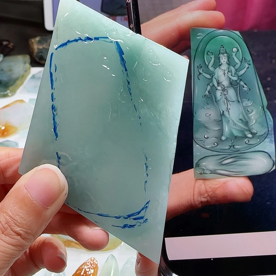 未镶嵌定制翡翠翡翠挂件包工