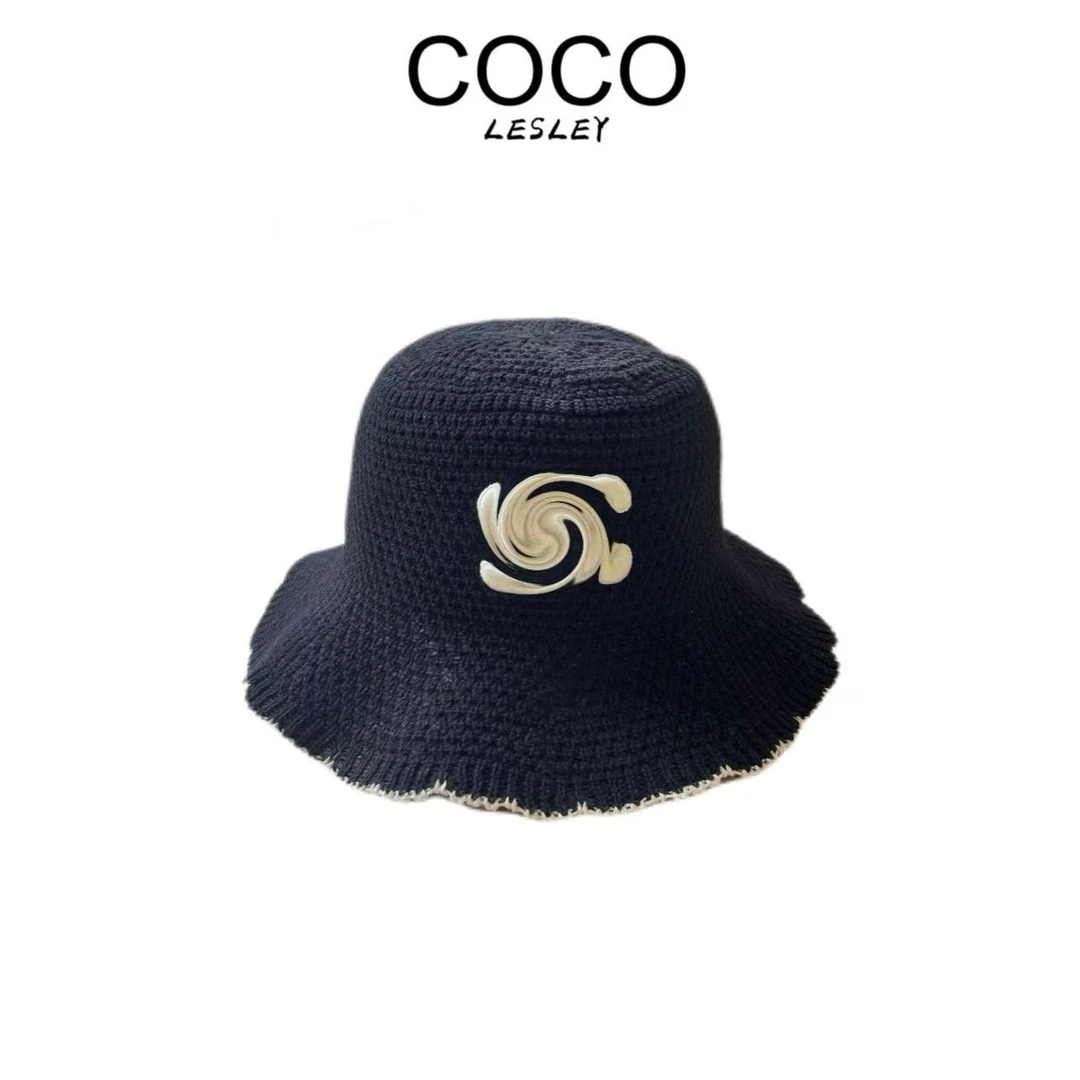 【COCO LESLEY】【花边度假】CM4049  刺绣女秋季赫本风遮脸防晒草帽