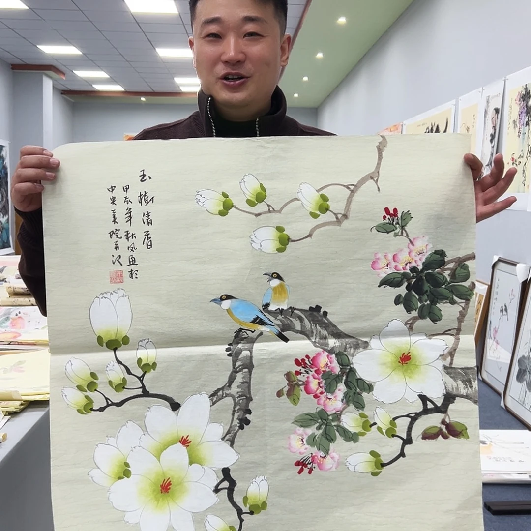 国画国画作品宣纸纯手绘