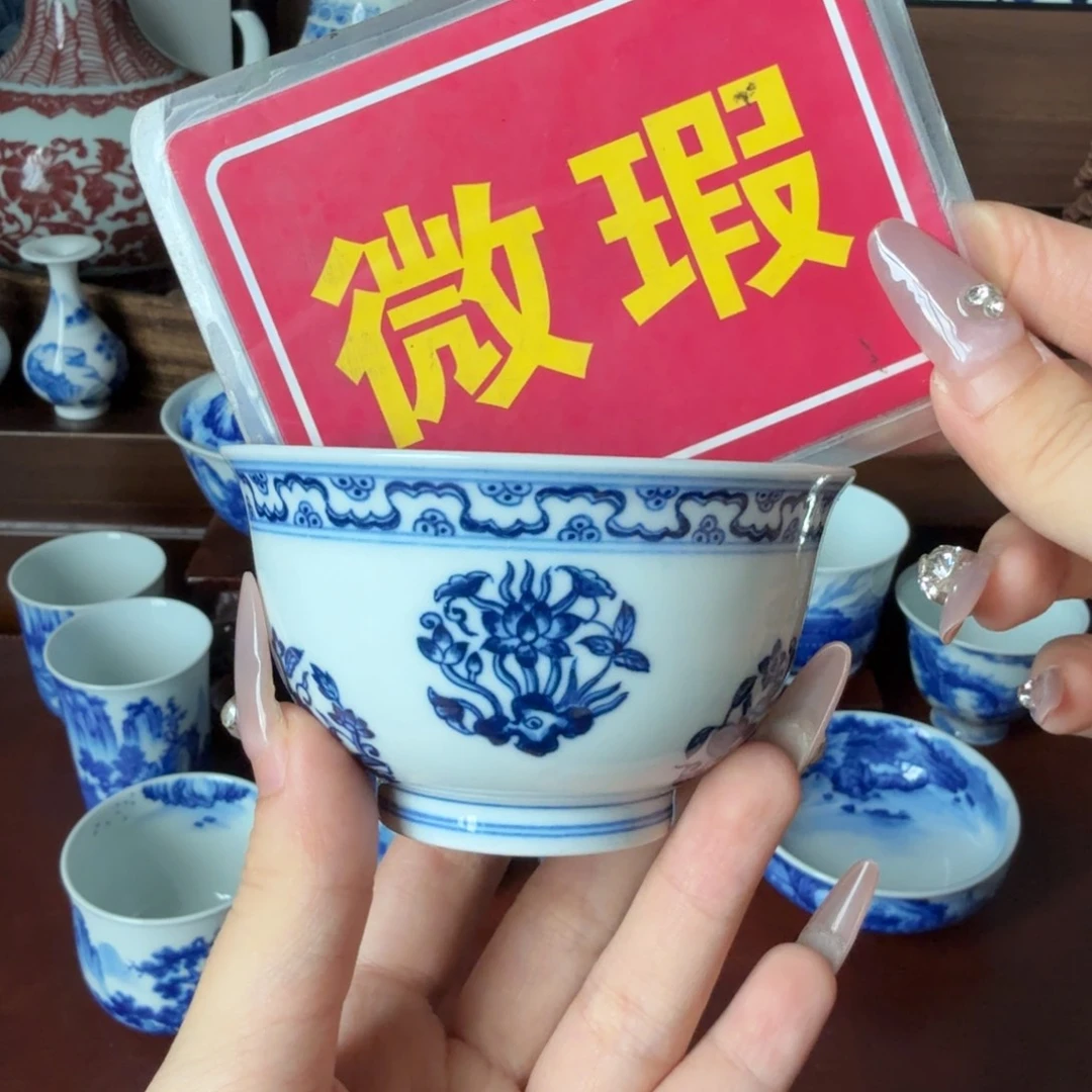 杯泡推荐景德镇全手绘瓷器