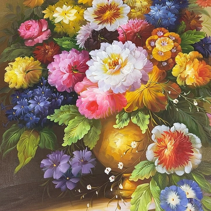 油画恭喜嘻嘻仔仔细细