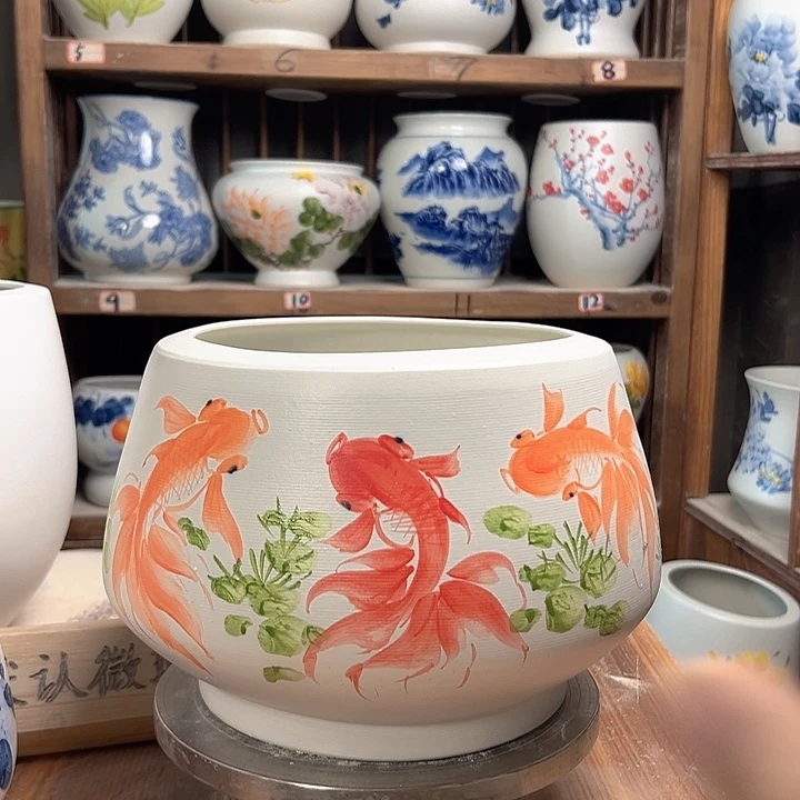 陶高18口23鲸鱼新款新款陶瓷