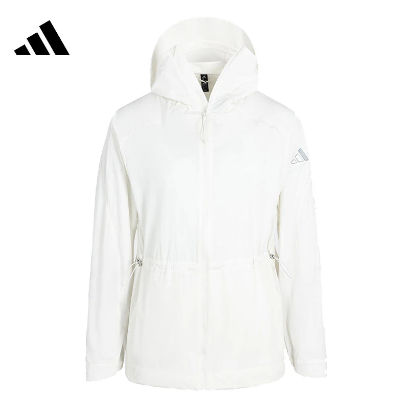 adidas阿迪达斯女子MT UPF SHACKET梭织连帽外套JM8828