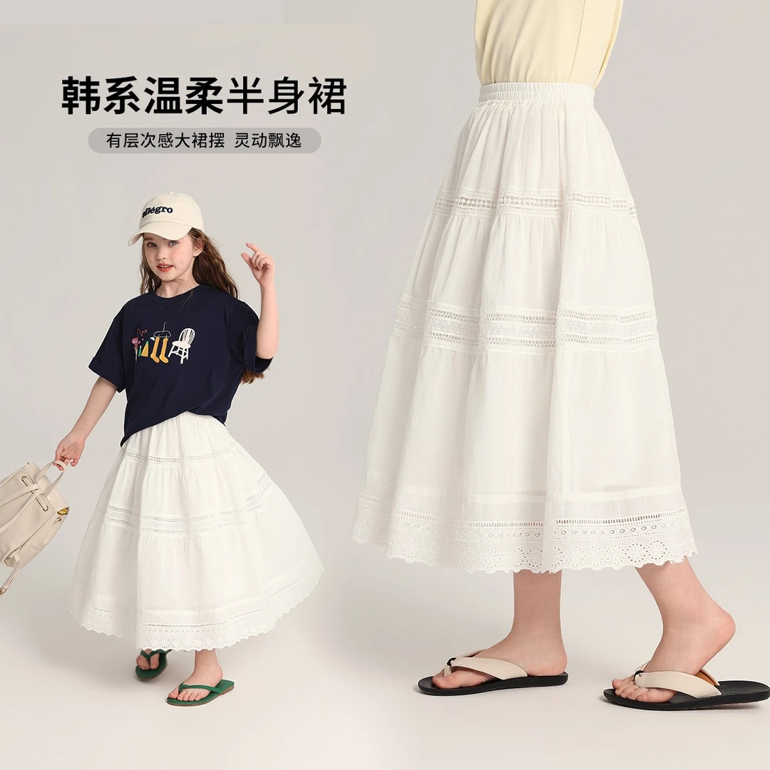 布丁哈鲁【月光女神】女童2025新款爆款夏季公主裙半身裙G52DA010