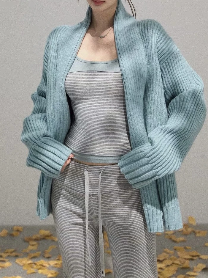 冰冰「条纹套装」秋季时尚气质百搭休闲两件套套装BBQ5TZ7081