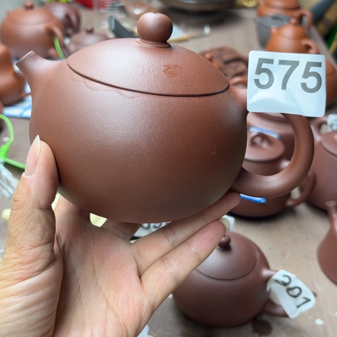紫砂茶壶紫泥微瑕疵420cc