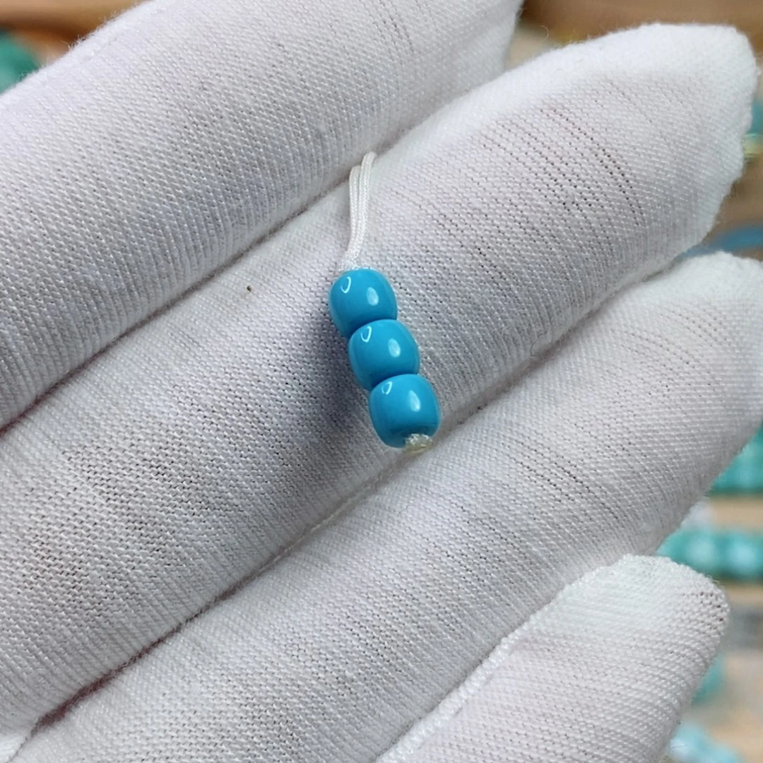 绿松石未镶嵌珠宝奇石4.6mm