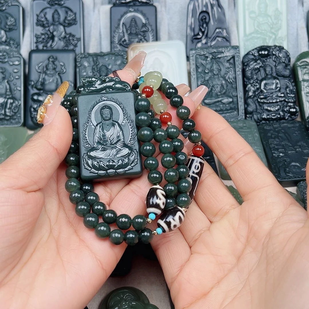 和田玉颈饰未镶嵌