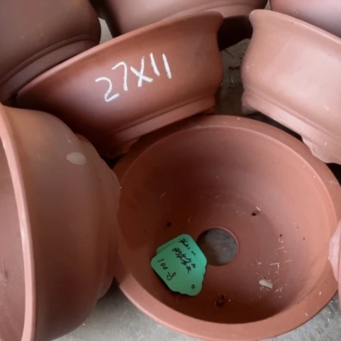 紫砂花盆100-8。