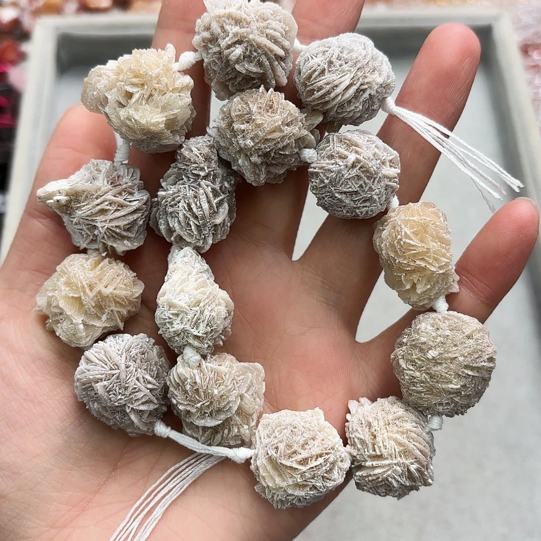 玛瑙/玉髓未镶嵌珠宝半成品卡20沙漠玫瑰一条