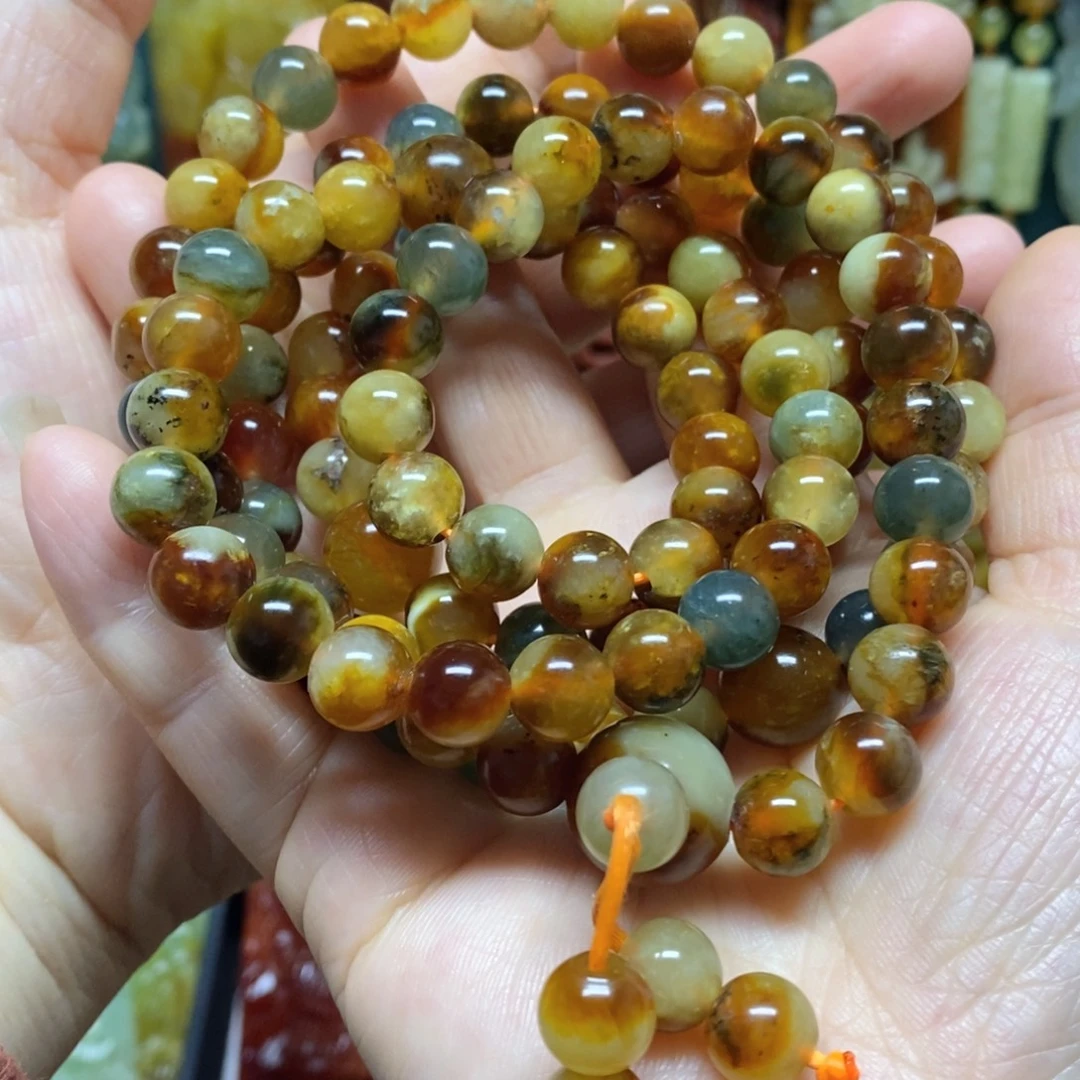 蛇纹石玉合金手串