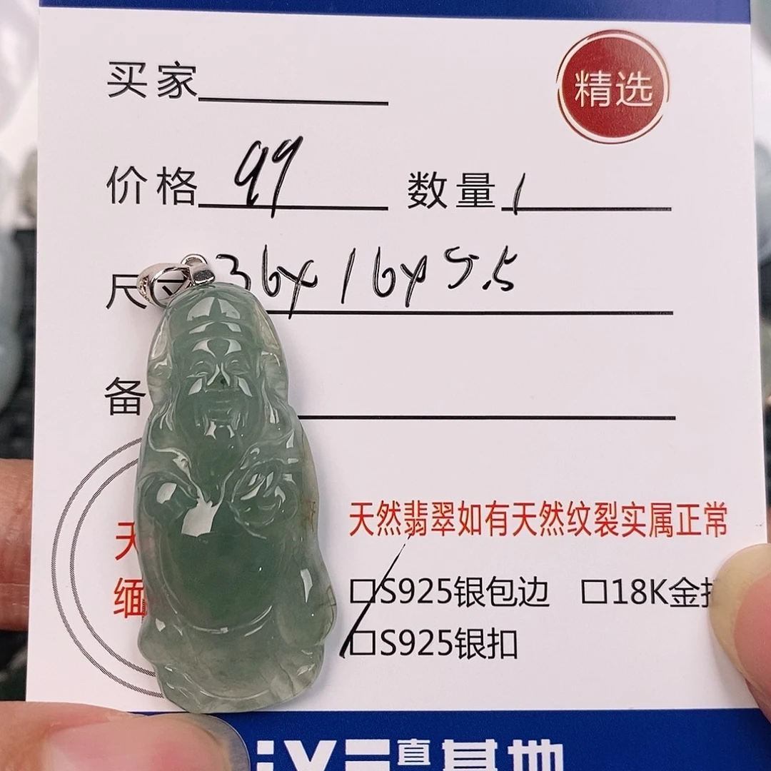 翡翠银S925镶嵌颈饰