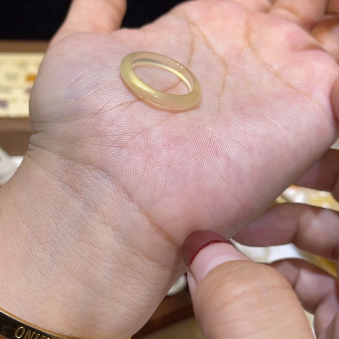 玛瑙/玉髓未镶嵌戒指74号港18