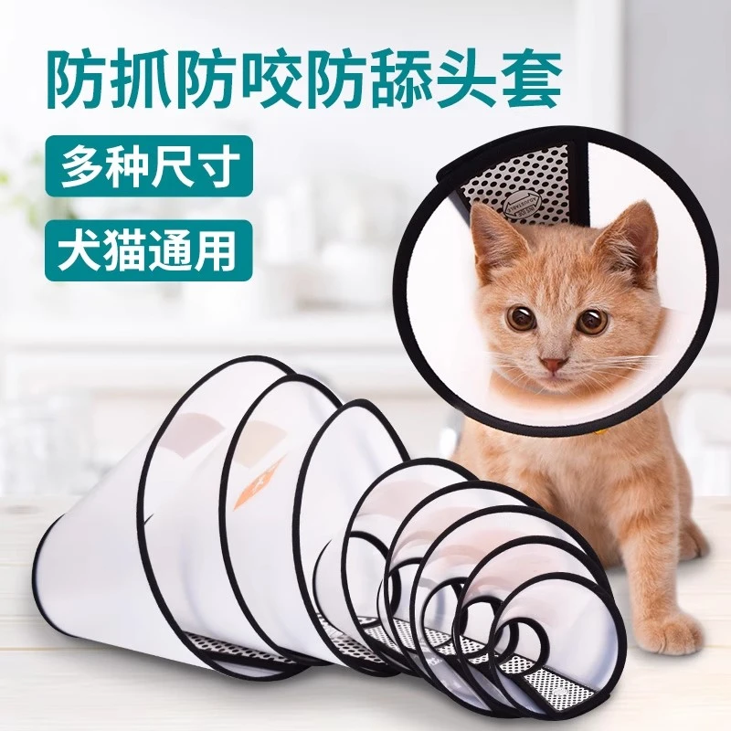 伊丽莎白圈猫狗术后项圈绝育围脖防舔防抓罩耻辱圈宠物狗理清洁圈