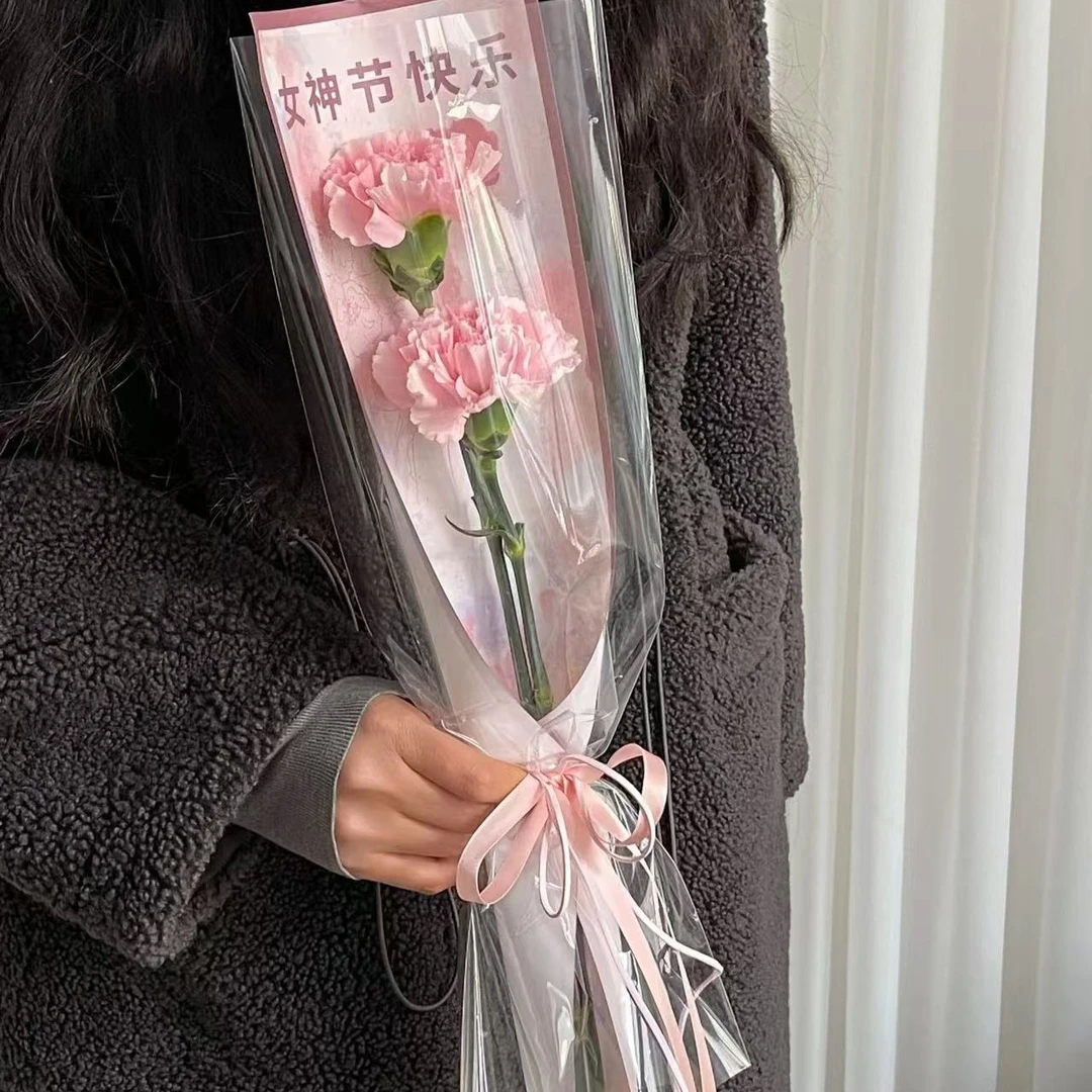 时光献礼《两支康乃馨精美花束》