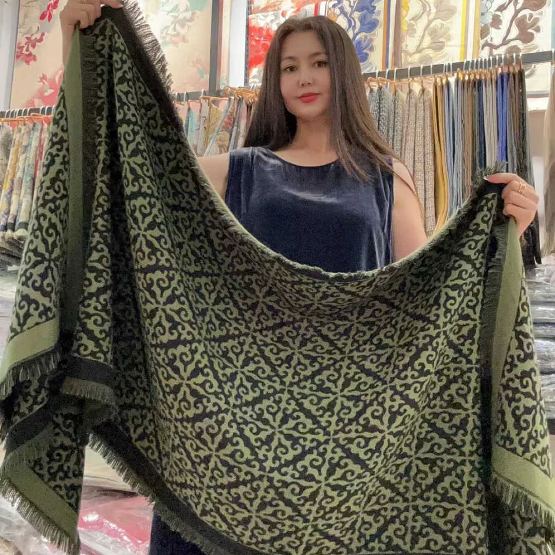 65x190cm包芯纱民族风