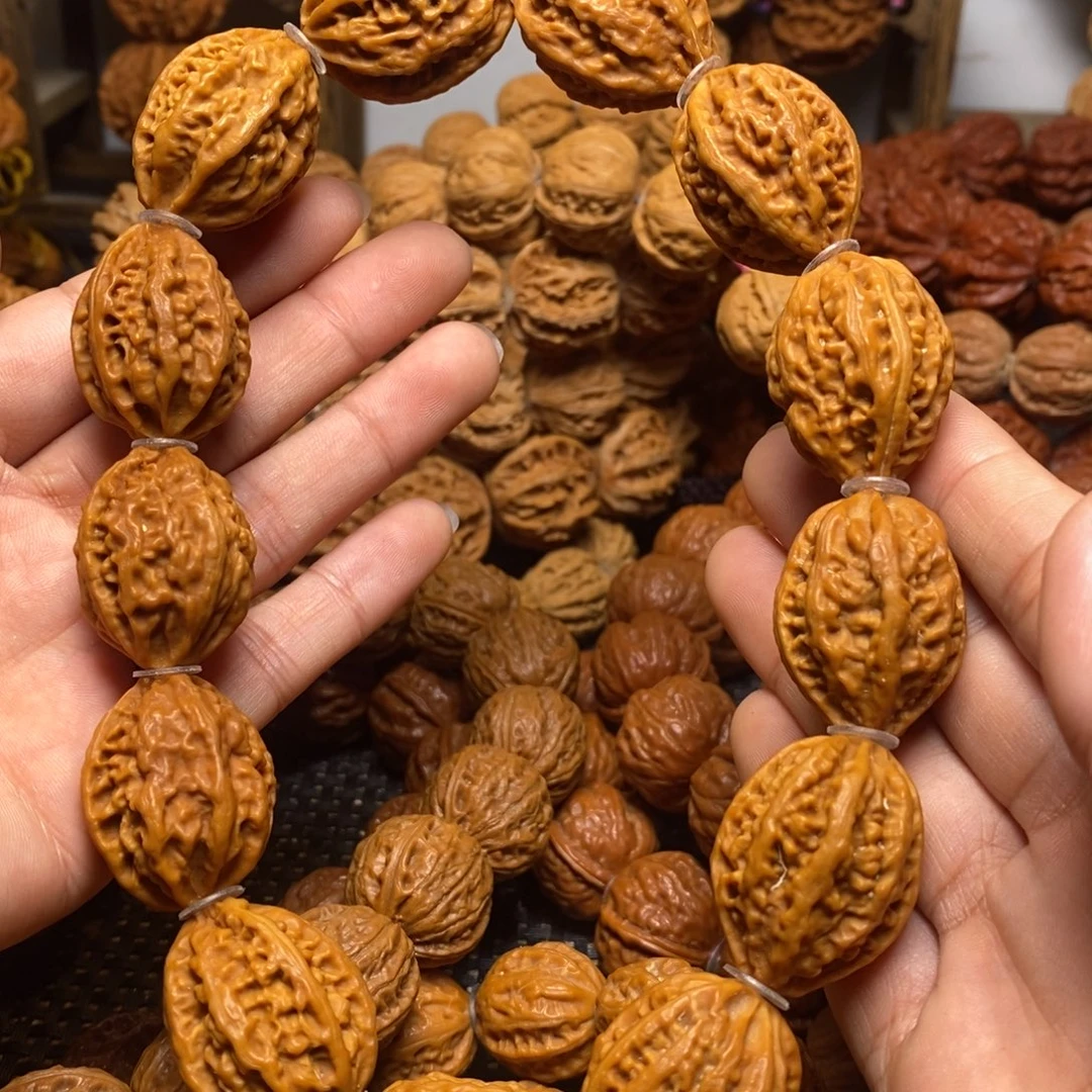 文玩核桃手串麻花八棱手持