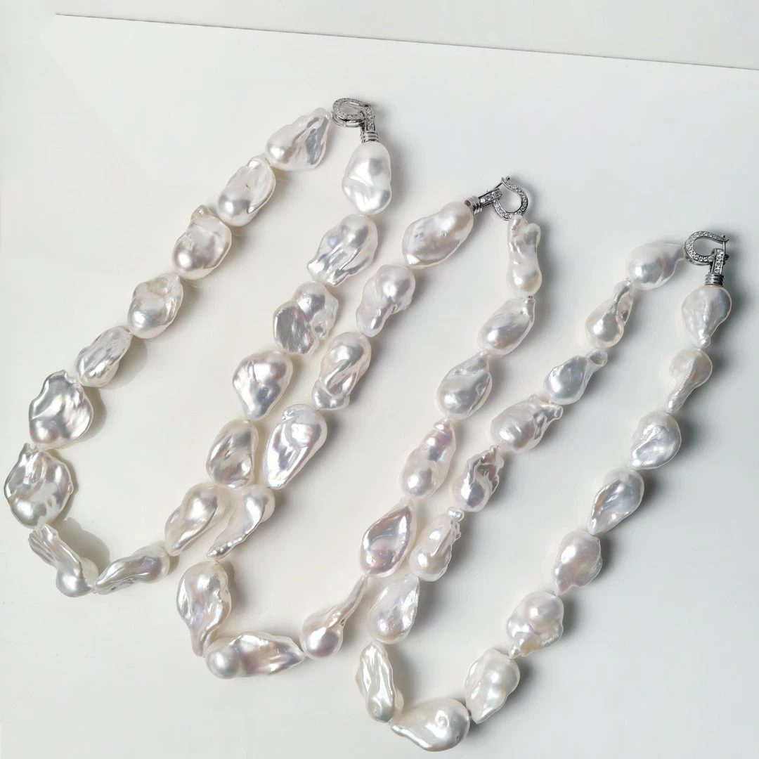 依俐西雅依俐西雅A512巴洛克淡水珍珠项链14-16mm多样性发一