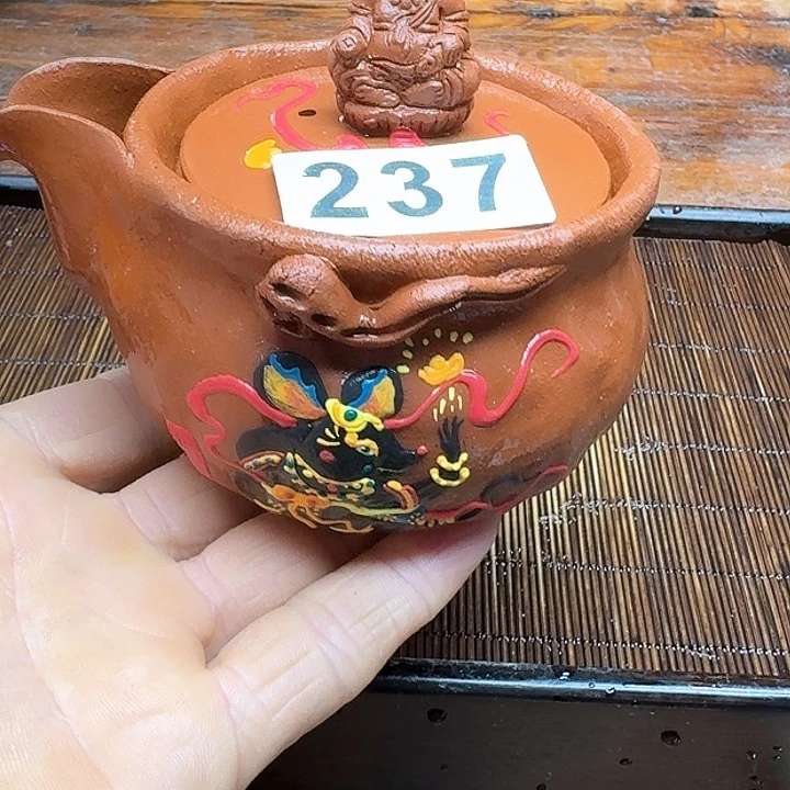 纯手工制作粗陶茶具