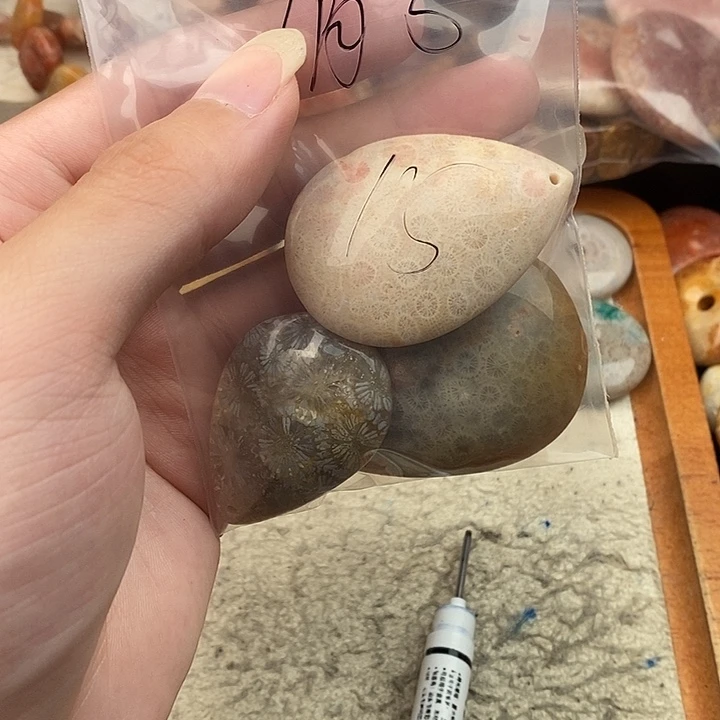 倩***兮硅化玉颈饰未镶嵌