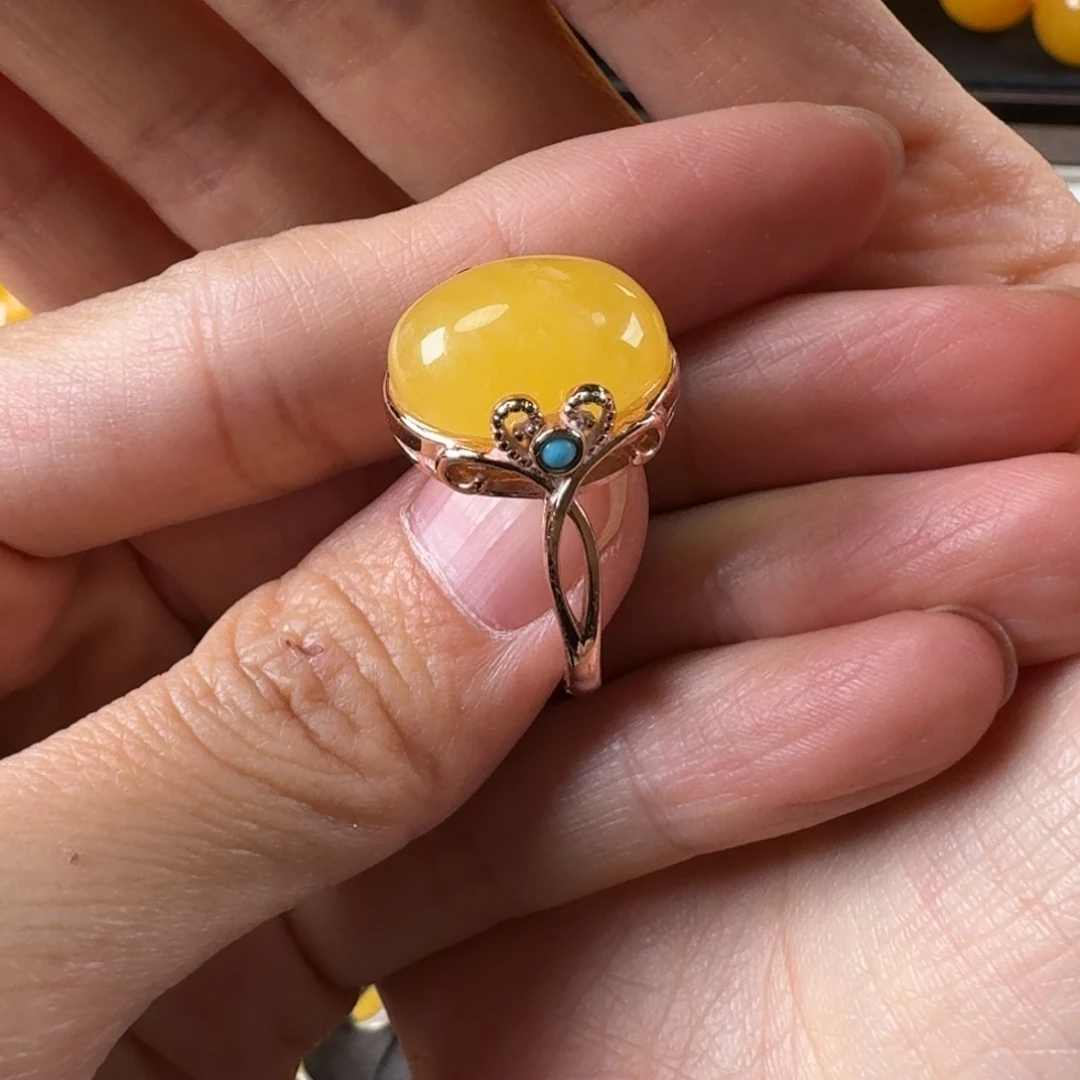 静***空蜜蜡未镶嵌毛衣链