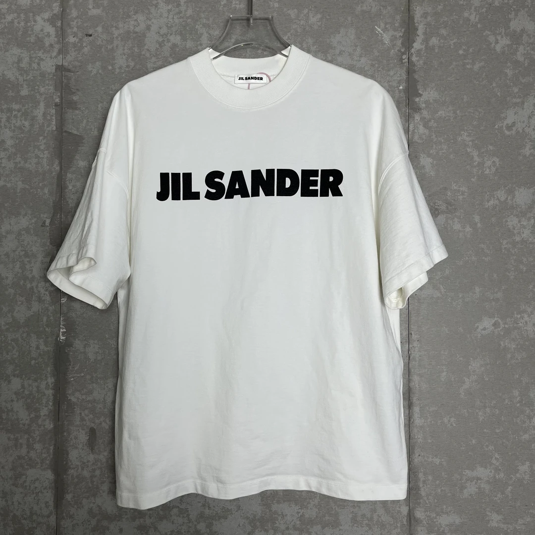 未使用 WE11 DONE XS*1/Jil Sander白色字母logo印花短袖/10733