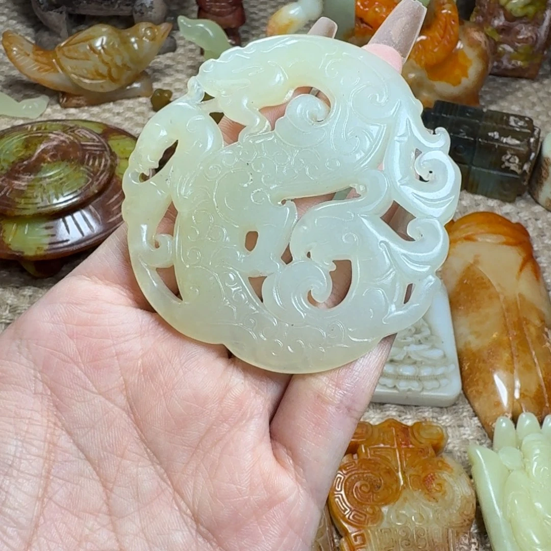 白玉菩提吊坠挂件