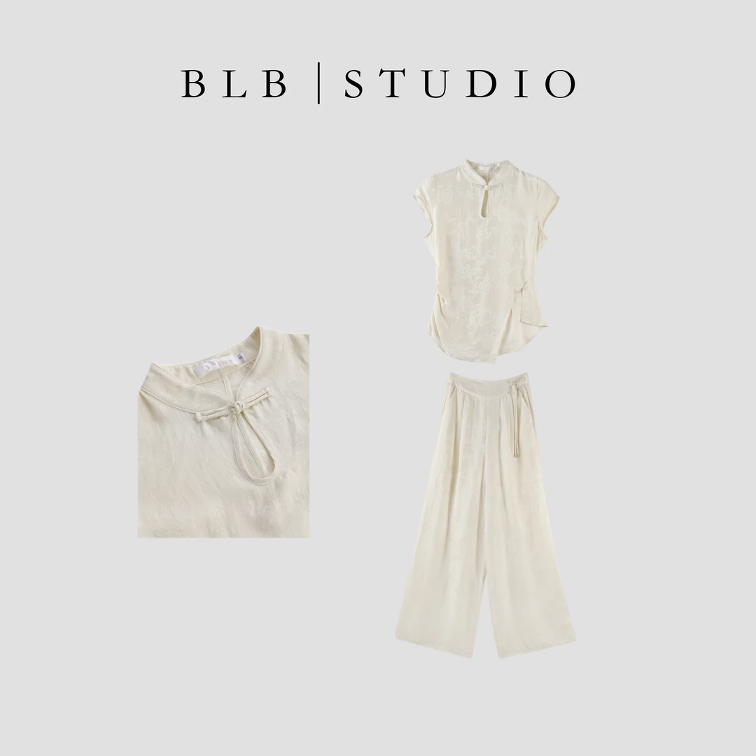 Jiumi陈啾啾简约中式风改良两件套HBZT632005  nnassa