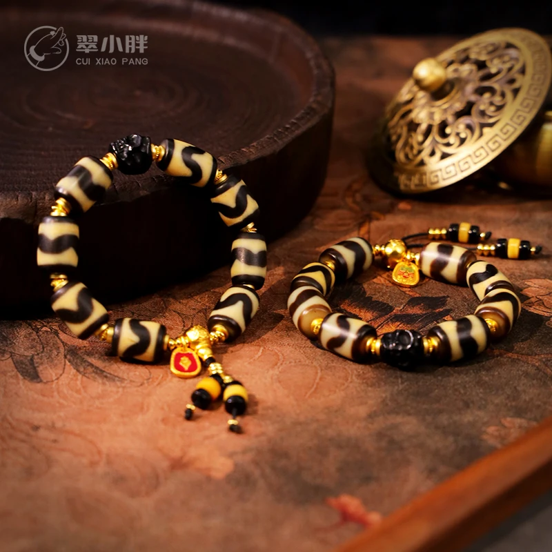 翠小胖三号店 全条虎牙玛瑙手串搭尸尸 多样性发1