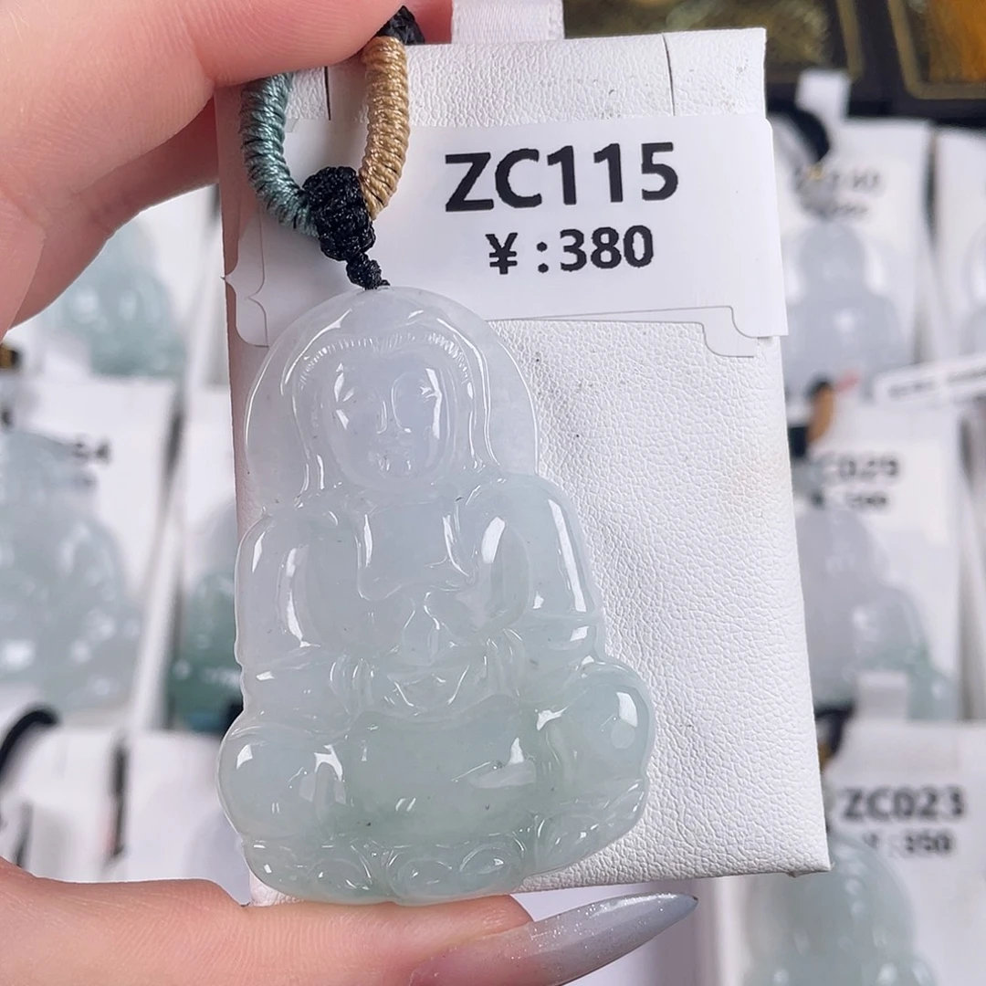 翡翠未镶嵌颈饰zc115