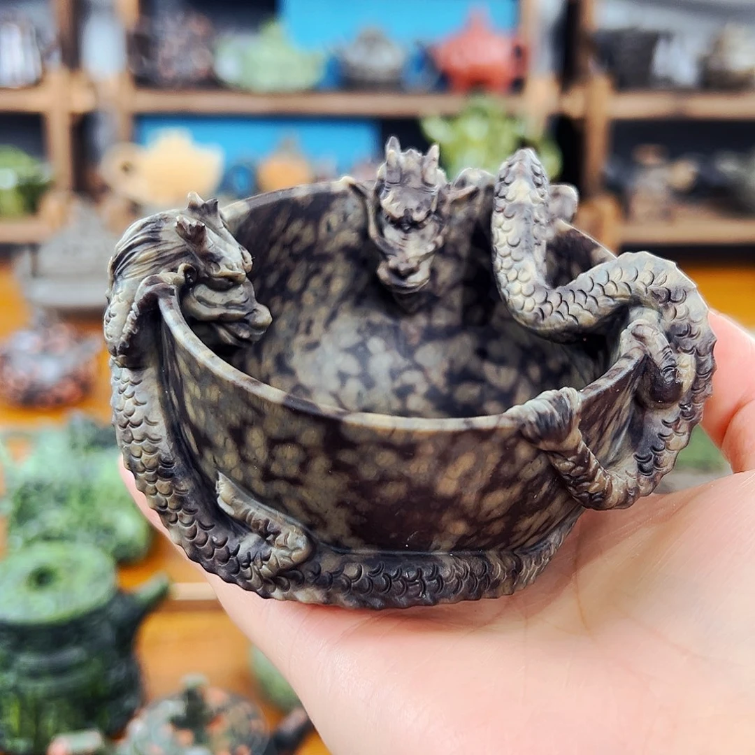 茶空间天然石料米粒石神*