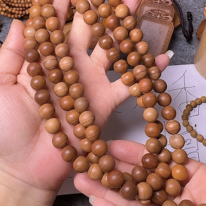 檀香木手串/手链老山檀香老料1.0/108圆珠