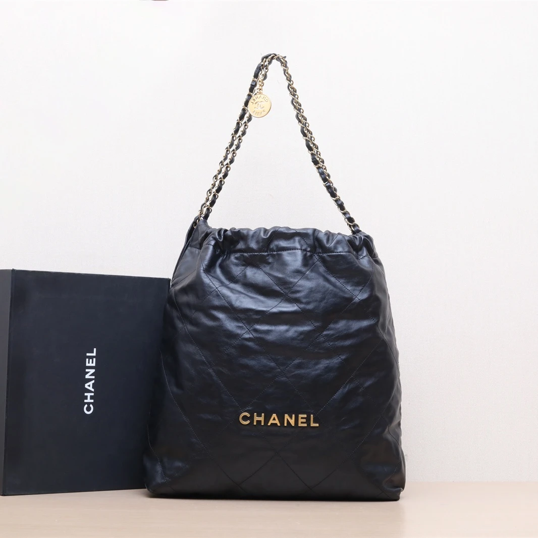 95新 Chanel/香奈儿 【双攀】22Bag Tote托特包 大号 37cm 芯片