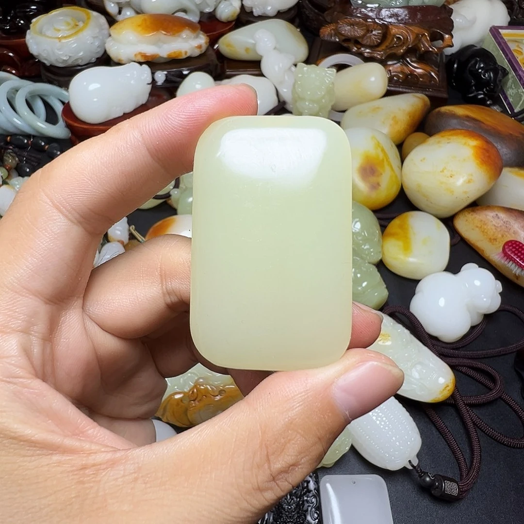 软玉未镶嵌挂件精品
