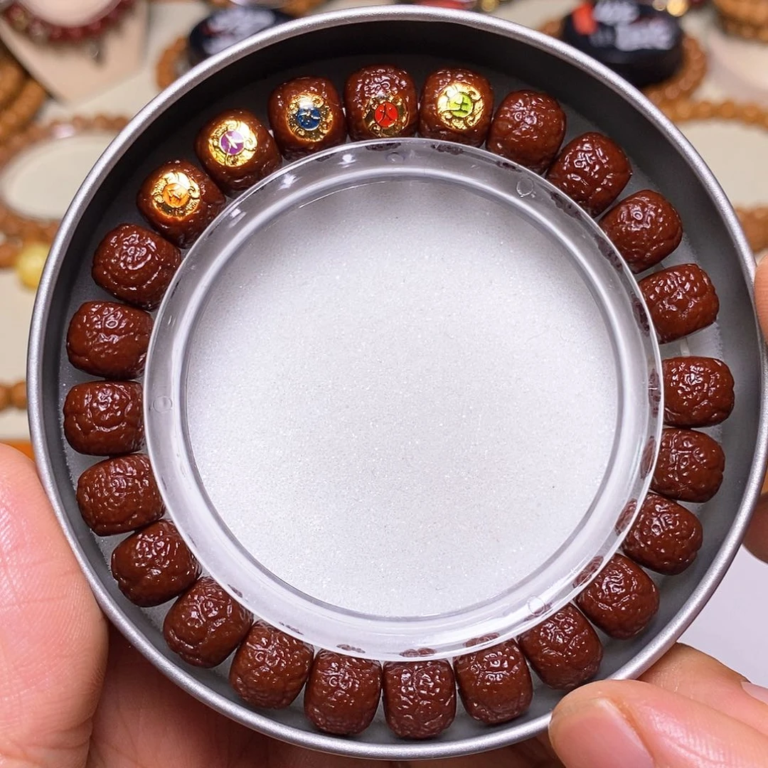 猴头核桃手串牛油膏机刷五行饕餮尺寸10+全品