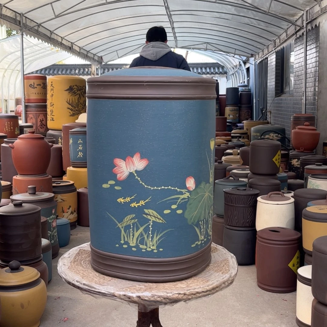 紫砂茶叶罐25 饼茶叶罐