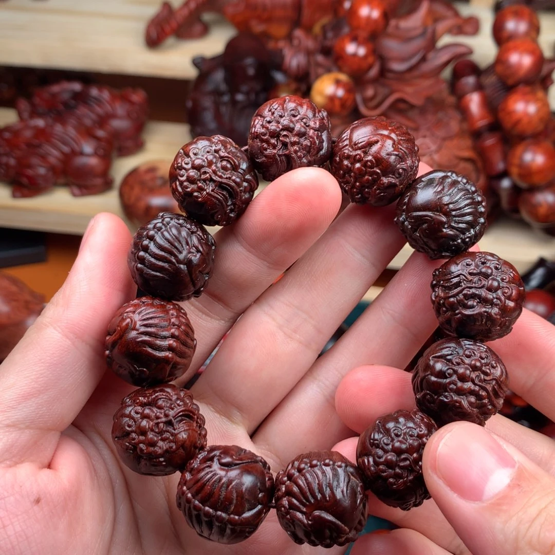 木2.0招财貔貅雕刻珠