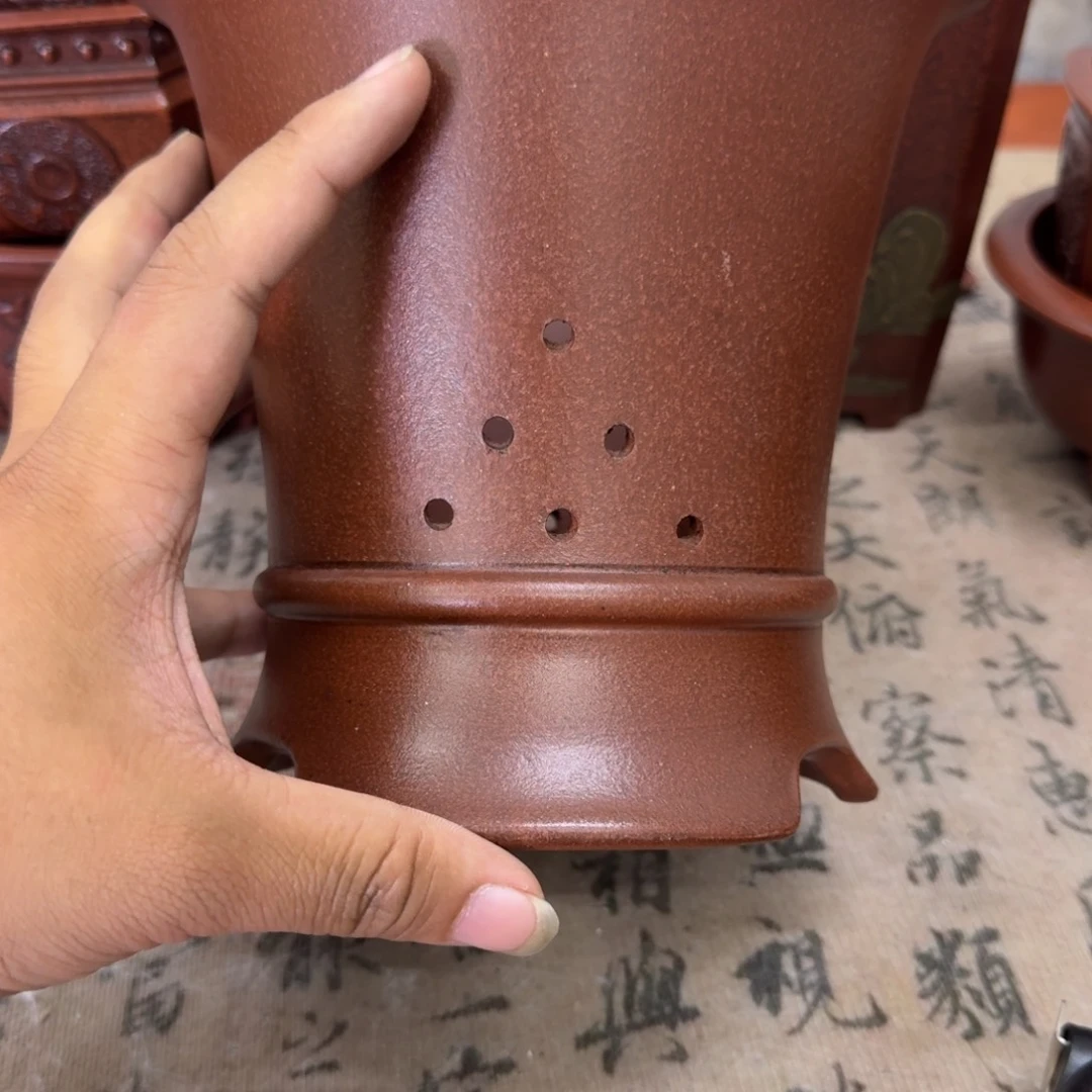 紫砂花盆17x17内经紫砂花盆