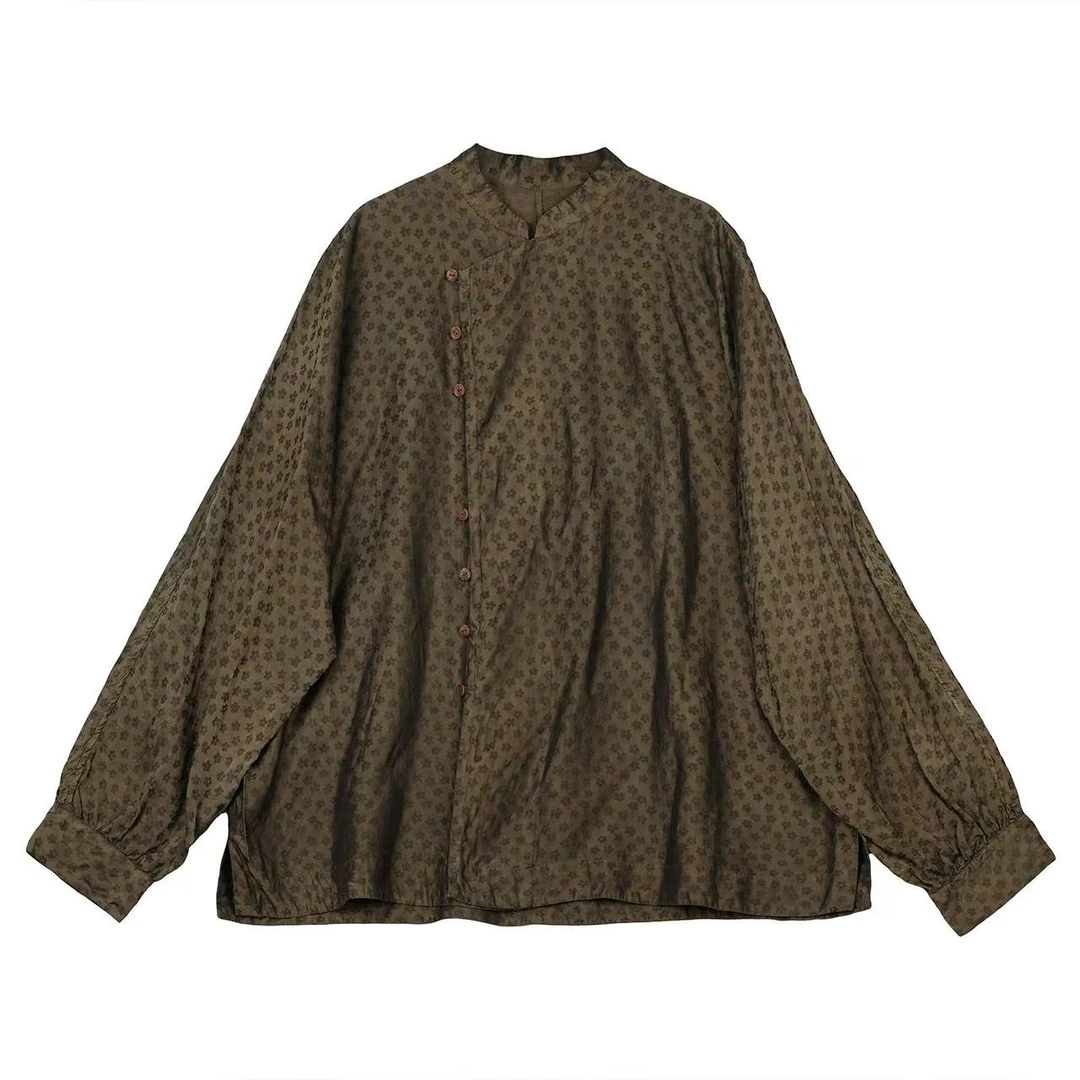 妝點家 云雾里 桑 蚕 丝 人 丝 植物染  上衣 Y25FW 6500