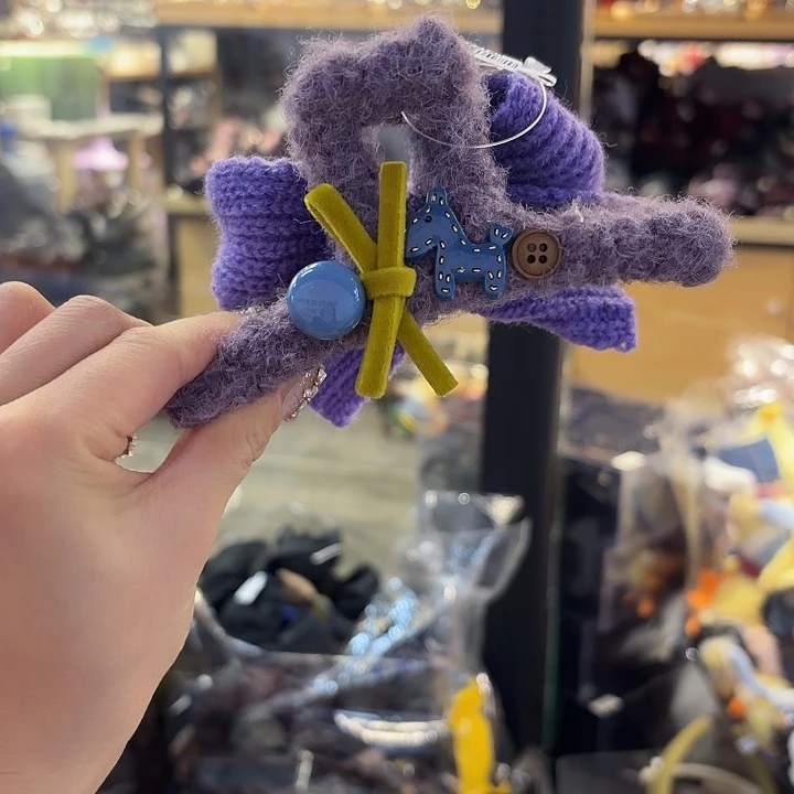 皮质非金属紫色小马ab抓夹