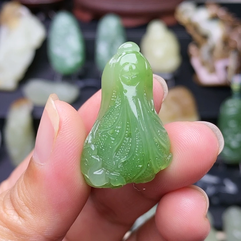 【闪购商品】未镶嵌和田玉（碧玉）挂件