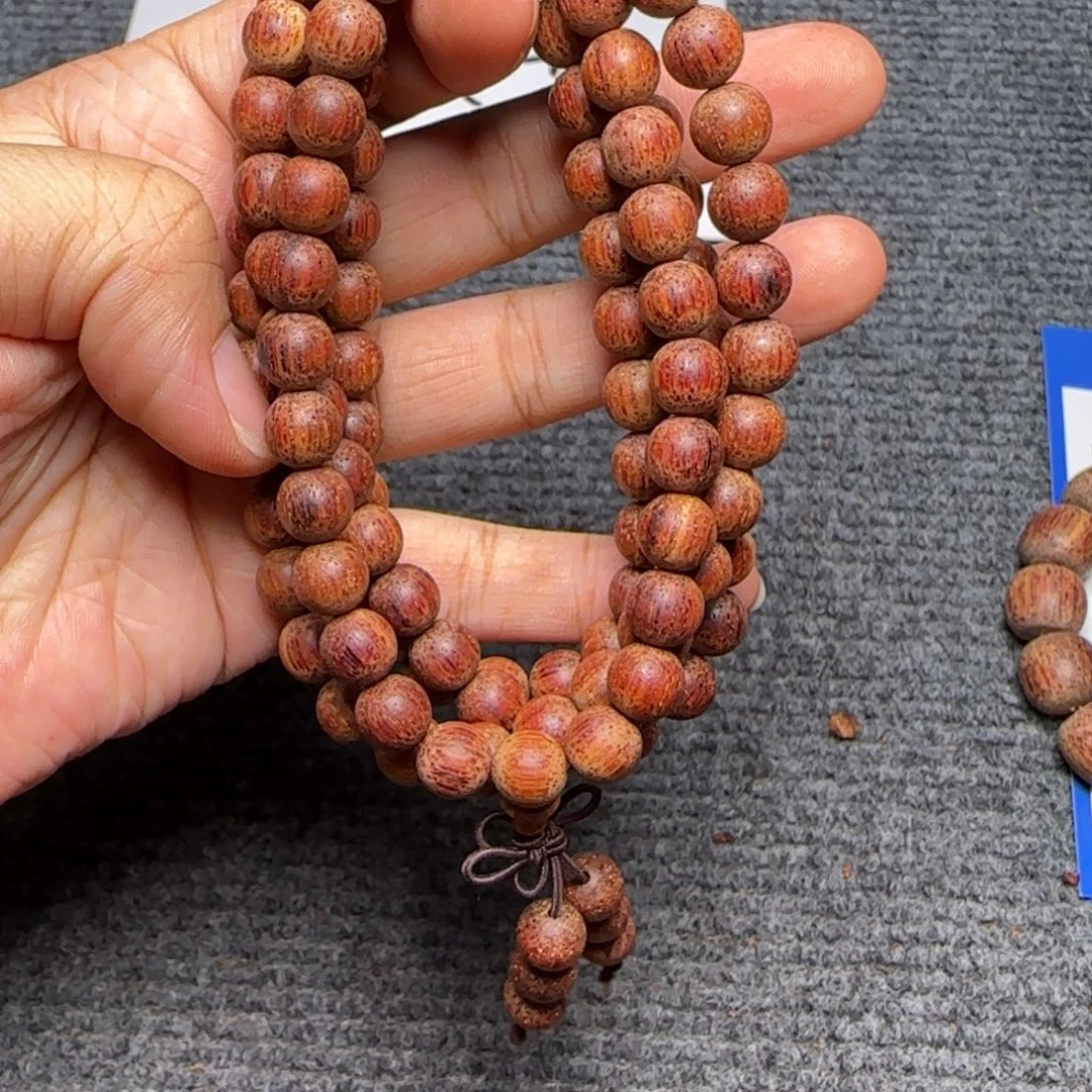 藤类hy降真香0.8*108多圈圆珠手串