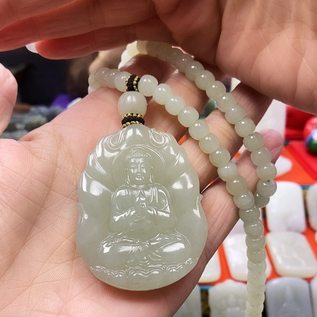 和田玉未镶嵌颈饰