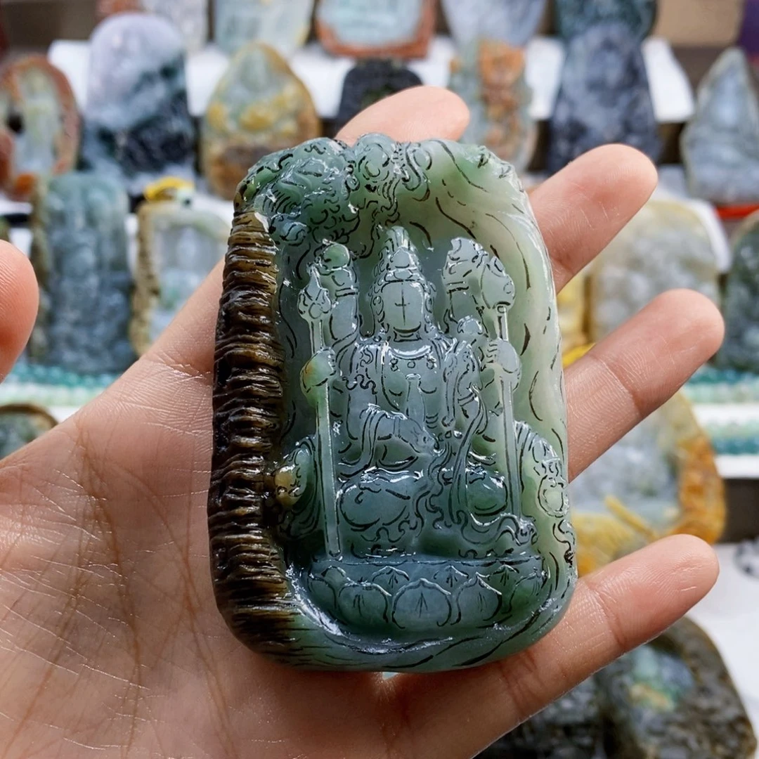 天***乐定制翡翠未镶嵌翡翠定制链接