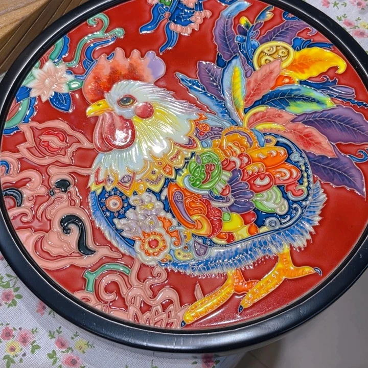 木瓷板画艺术作品挂画➕托盘多用