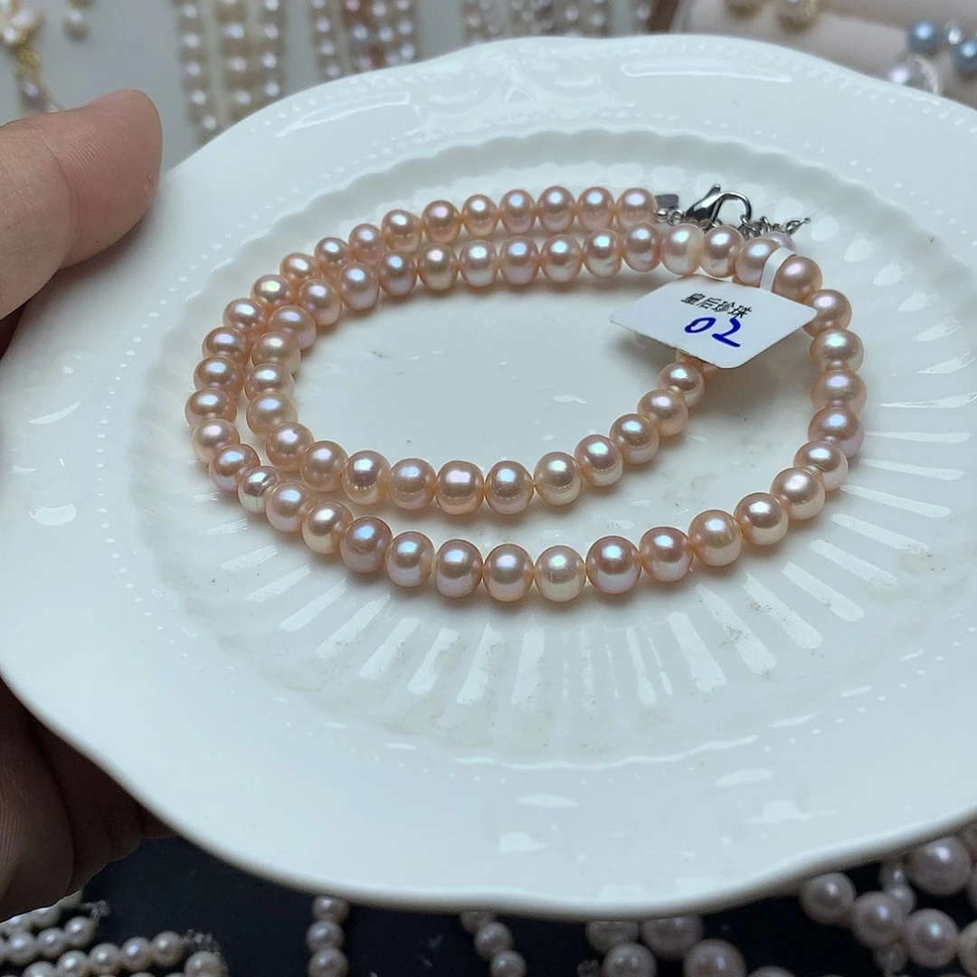 淡水珍珠6-7未镶嵌a180项链