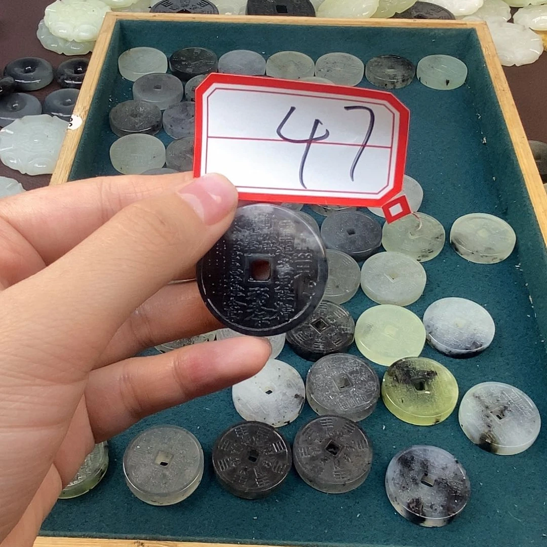 蛇纹石玉颈饰未镶嵌清*47